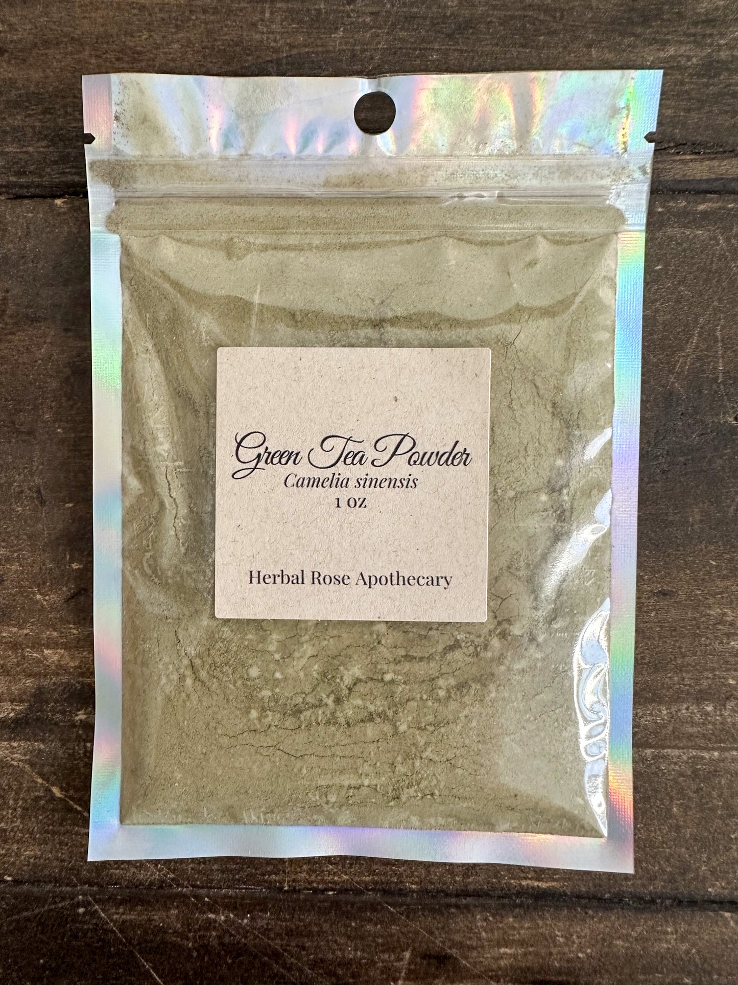 Green tea powder finely ground botanical ingredient for culinary and skincare use