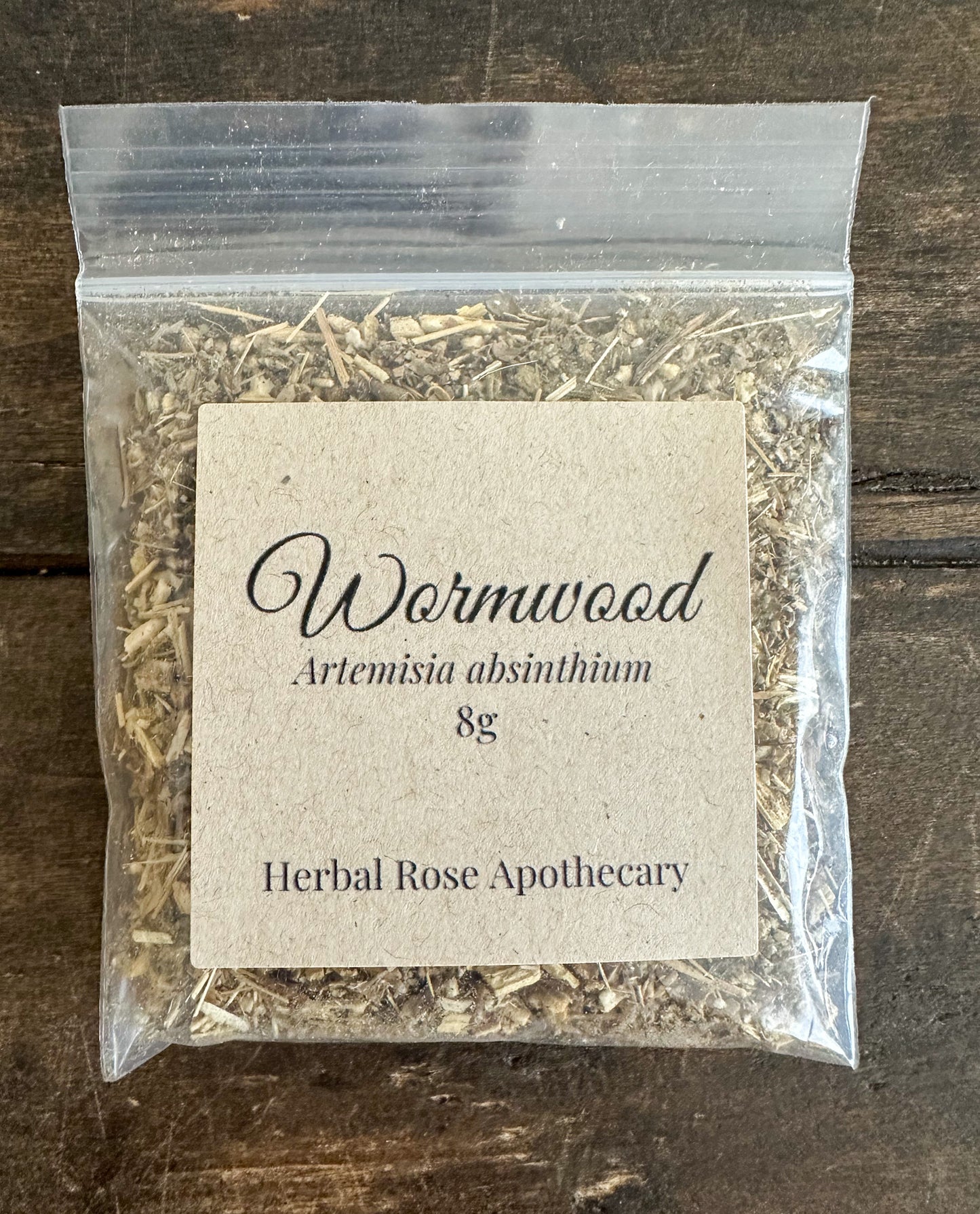 Dried wormwood herb aromatic botanical ingredient for craft and apothecary use