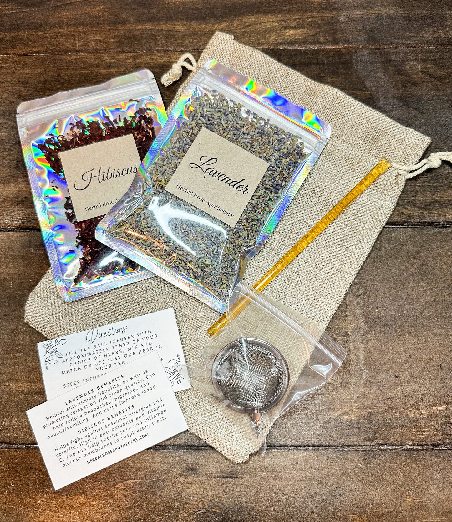 Herbal Tea Gift Bag - 2 herb gift bag