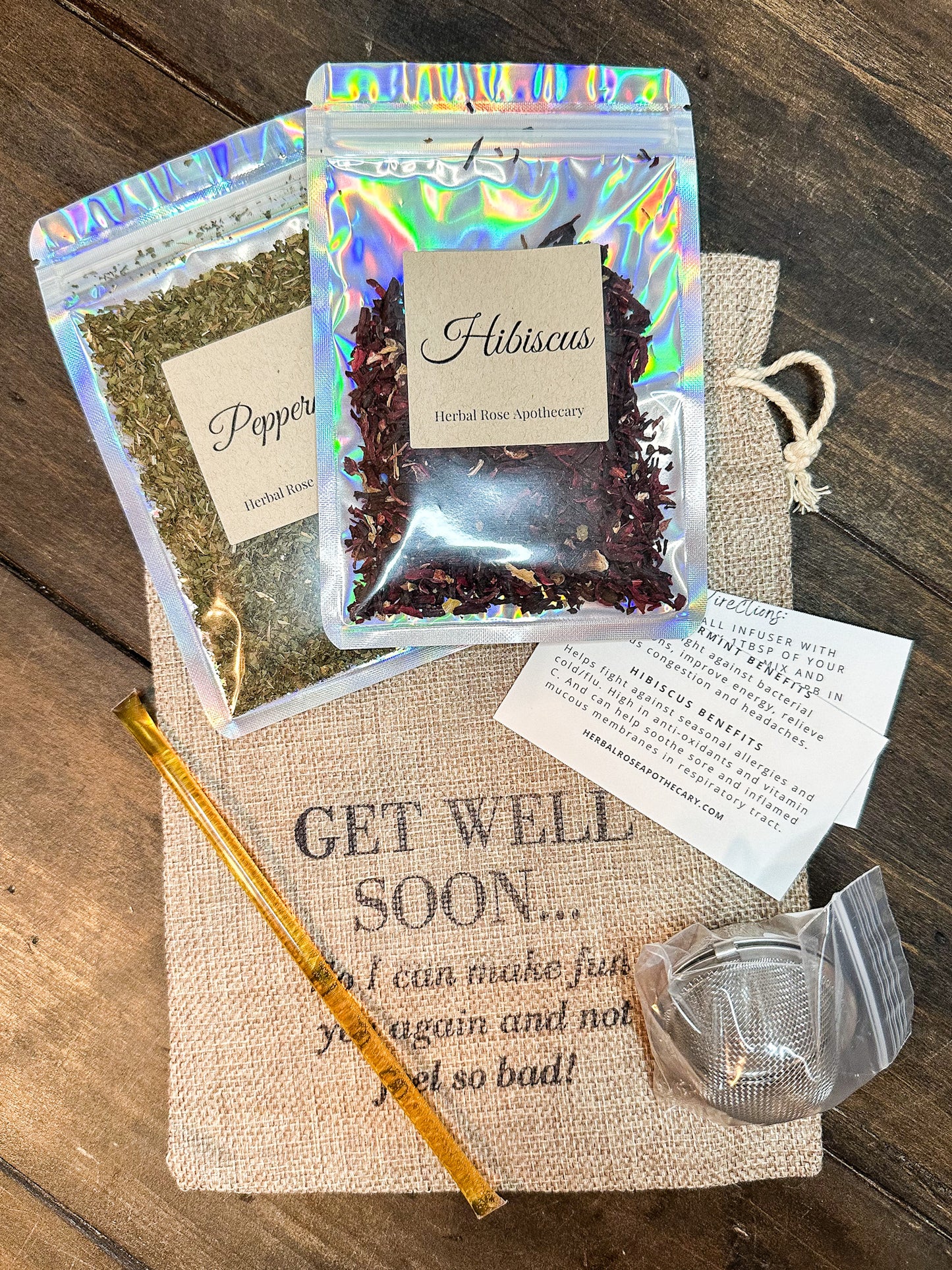 Herbal Tea Gift Bag - 2 herb gift bag