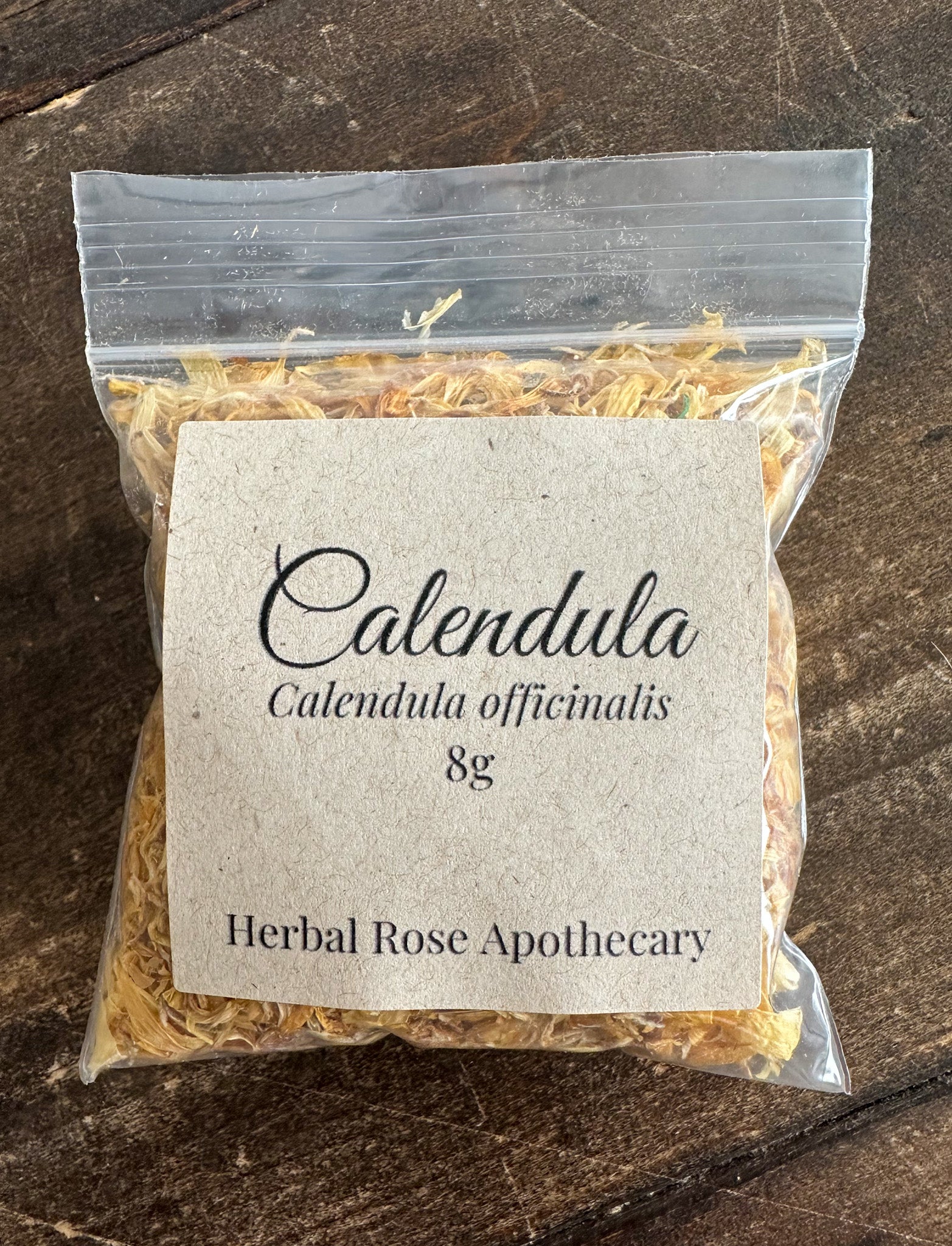 Dried calendula flowers botanical ingredient for apothecary and craft use