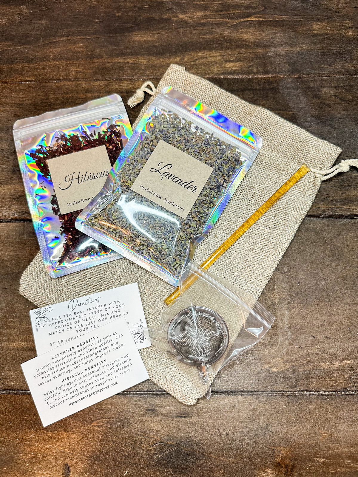 Herbal Tea Gift Bag - 2 herb gift bag